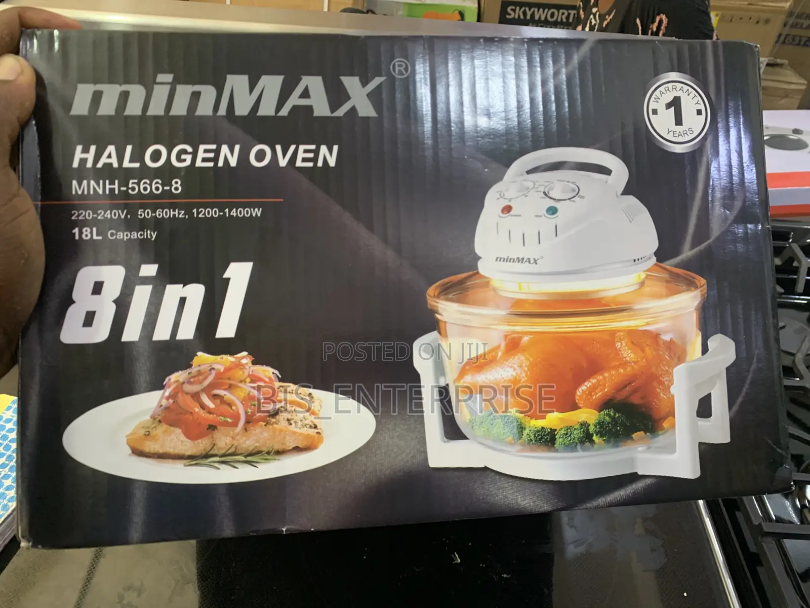 Min Max Halogen Oven 18L 8 In 1