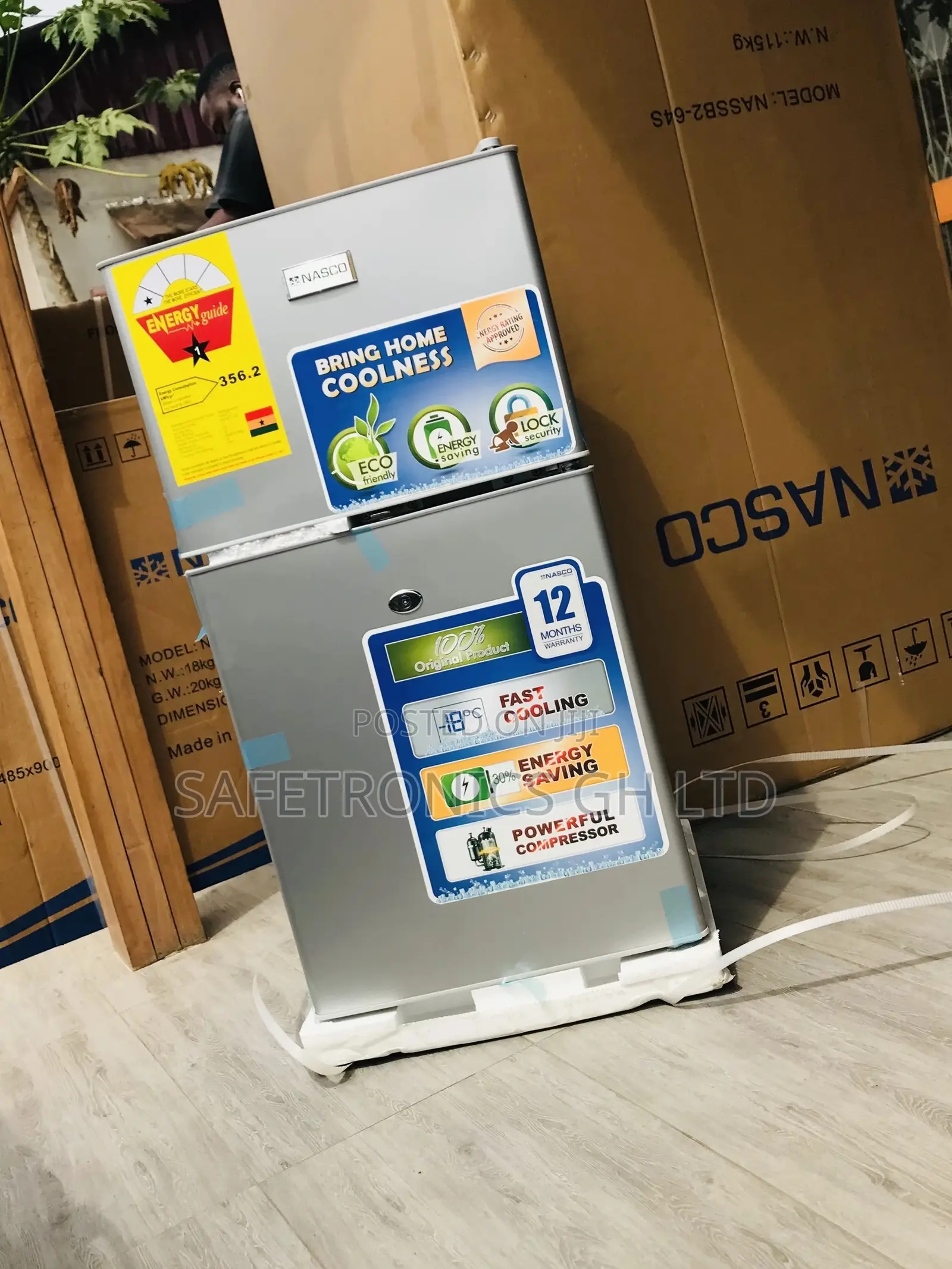 Doubledoor Topfreezer Nasf2-120fl Gray Nasco Fridge