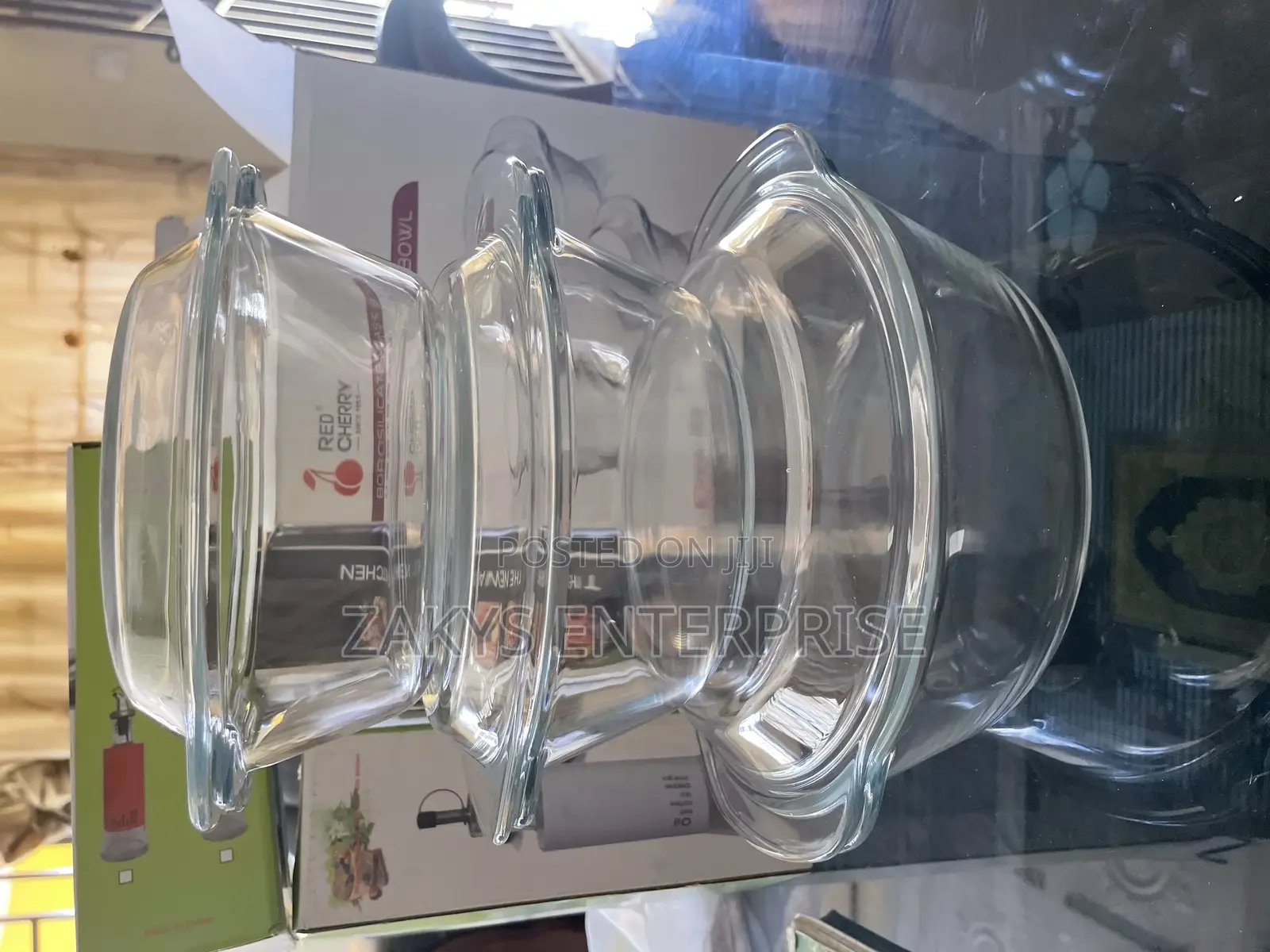 Plain Pyrex Glass Bowl 3set