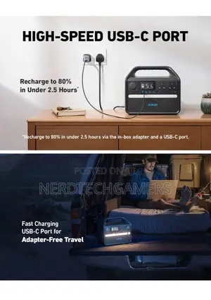 Anker 535 Portable Power Station, 512wh Portable Generator,