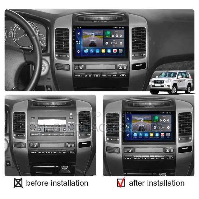 Toyota Prado Android Radio Apple Carplay Android Auto