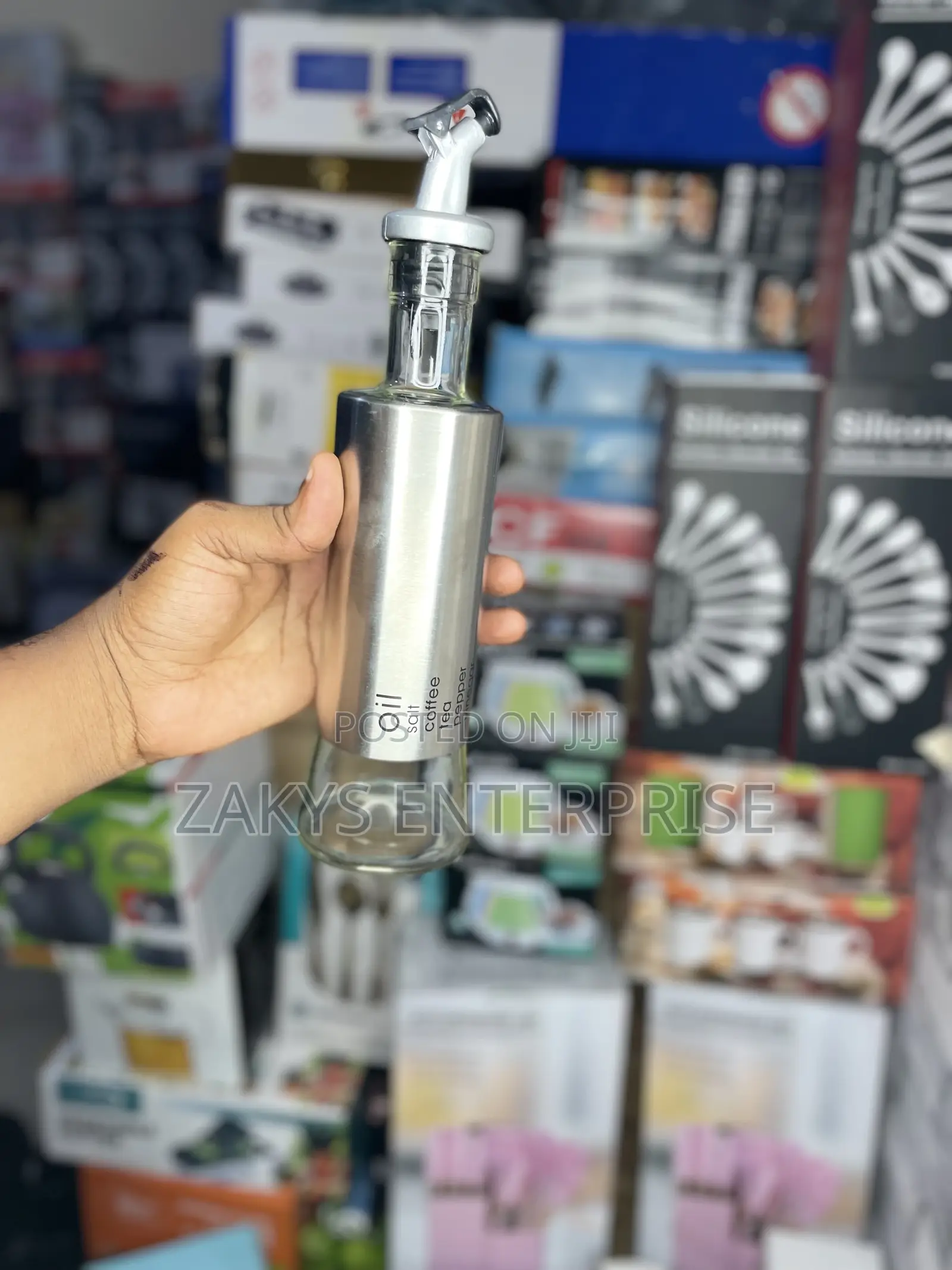 Glass Oil Dispenser Bottle