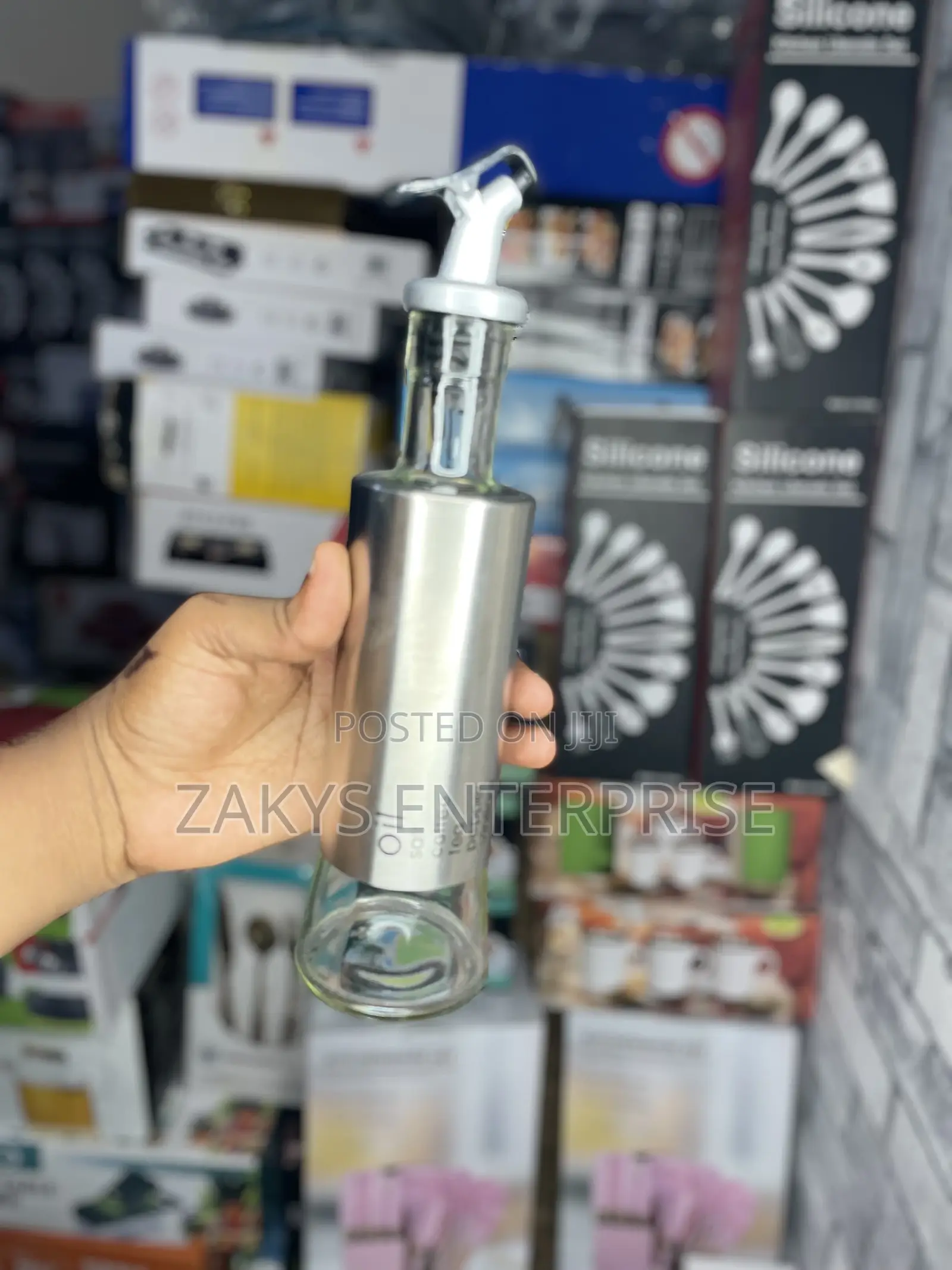 Glass Oil Dispenser Bottle