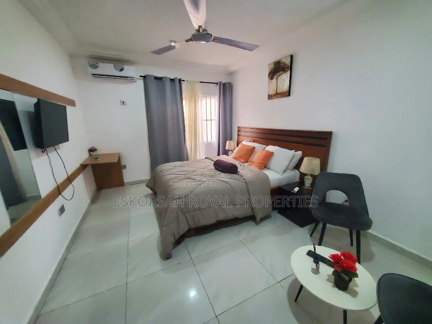 Furnished 1bdrm Room & Parlour in East Legon, Adjiriganor for rent