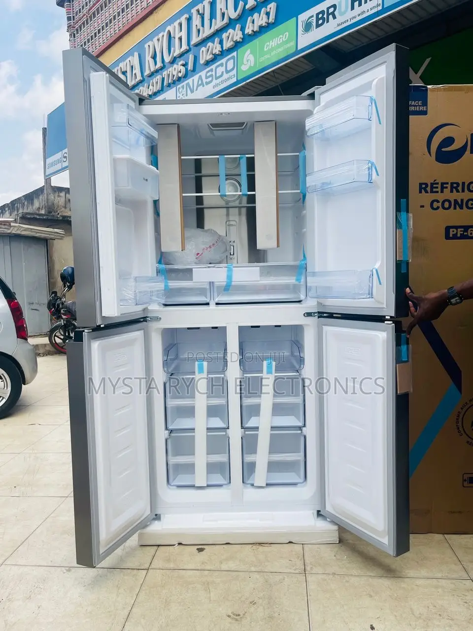 PEARL Side by Side Fridge 2024 New in Kumasi Metropolitan Kitchen