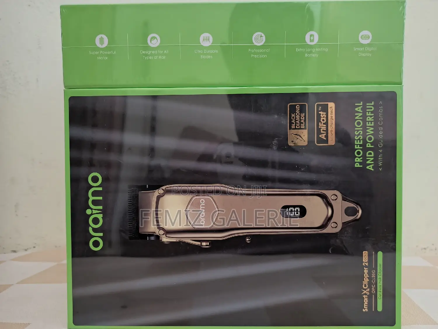Oraimo Smart Clipper 2-Gold Professional Hair Clipper