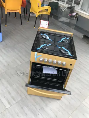 Volcano 4 Gas Cooker Oven With Grill 50x50 Gold