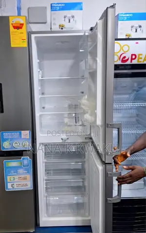 Nasco Nasd2-30 Double Door Fridge With Bottom Freezer