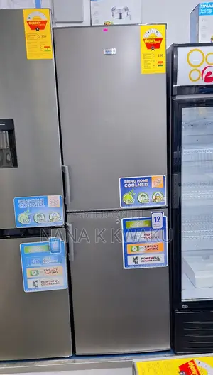 Nasco Nasd2-30 Double Door Fridge With Bottom Freezer