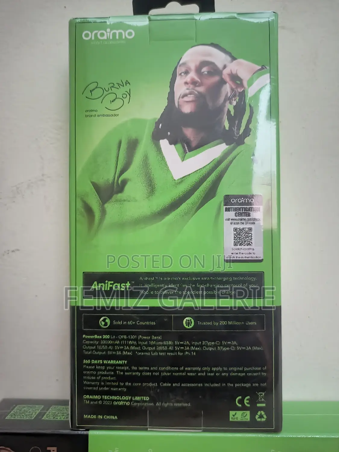 Oraimo Powerbox 300 Lite, 30000mah Power Bank