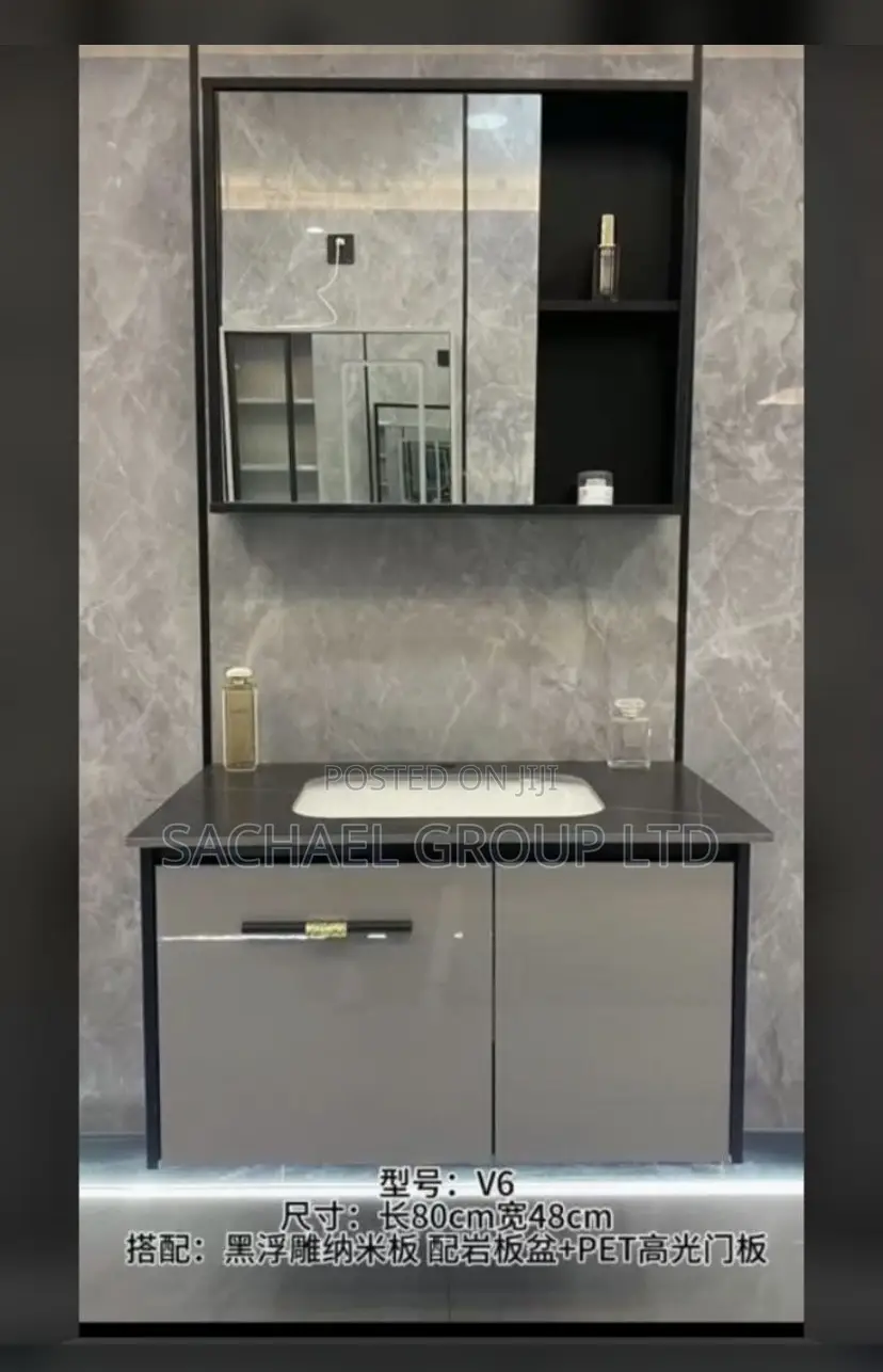 Bathroom Cabinet With Mirror 80cm