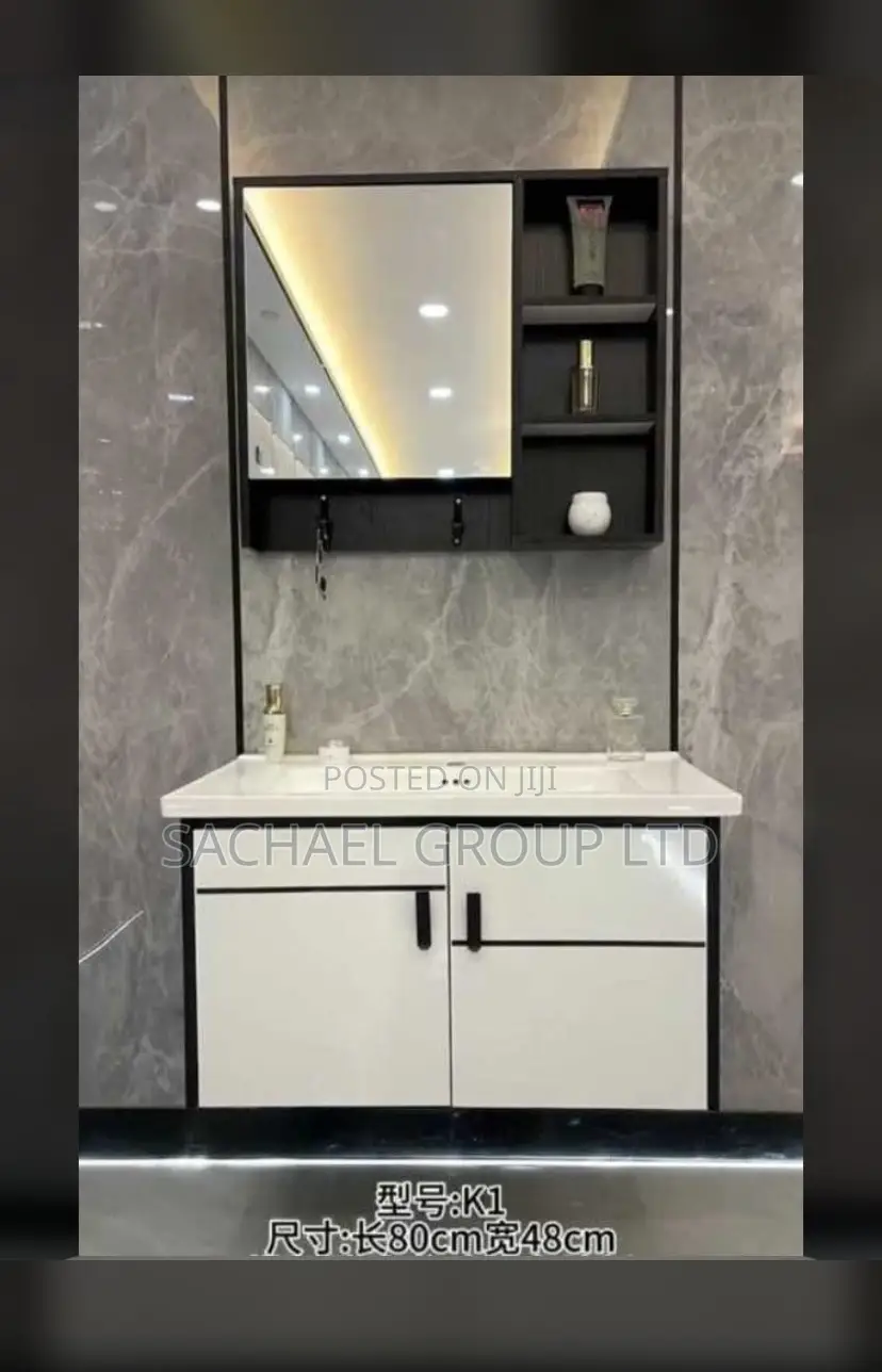 Bathroom Cabinet With Mirror 80cm