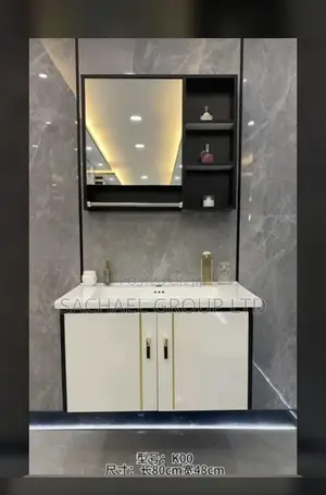 Bathroom Cabinet With Mirror 80cm