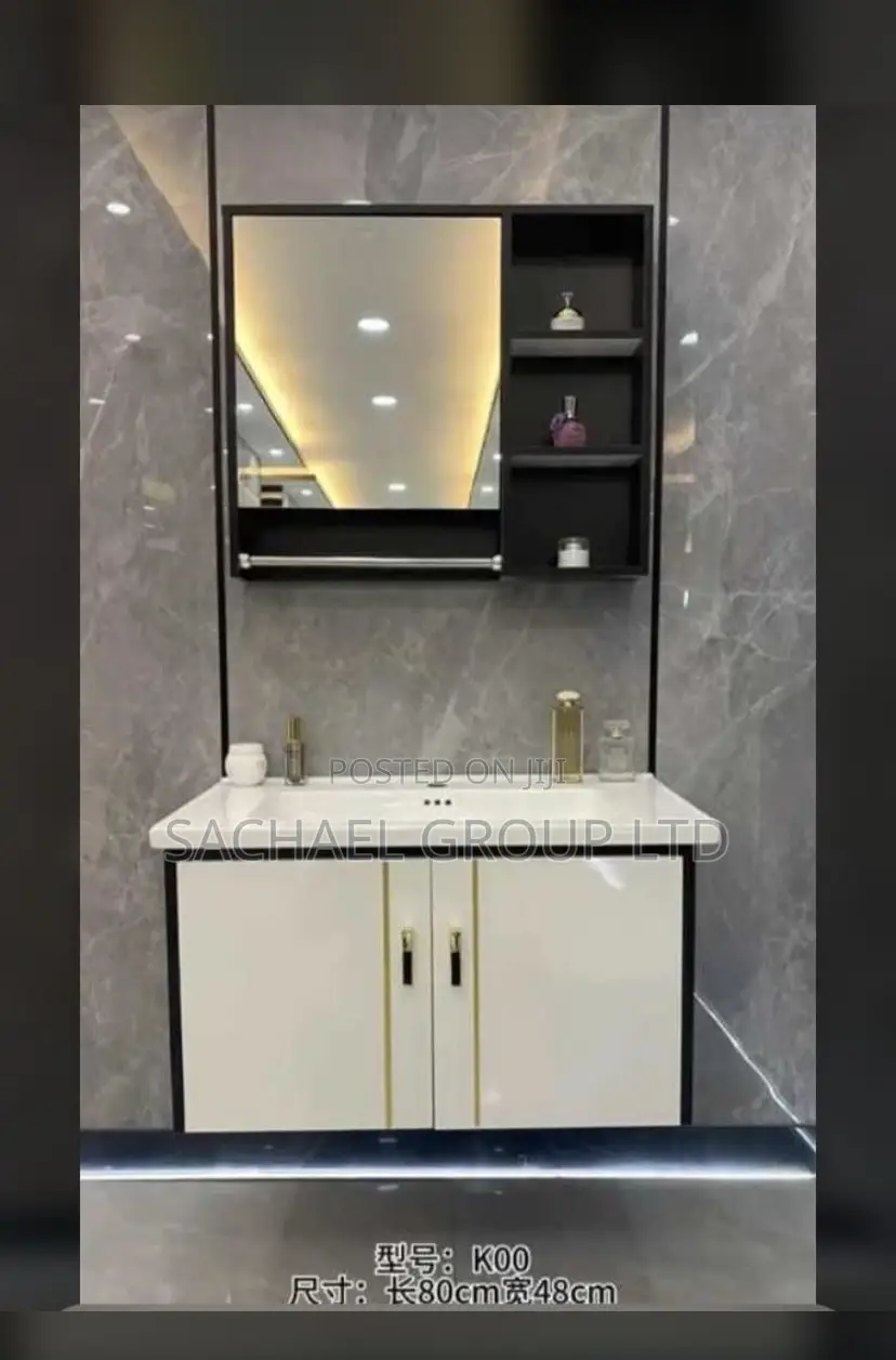 Bathroom Cabinet With Mirror 80cm