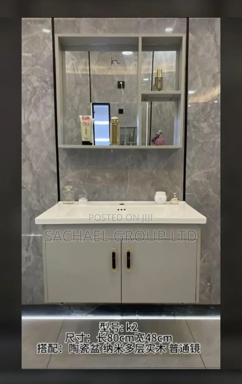Bathroom Cabinet With Mirror 80cm