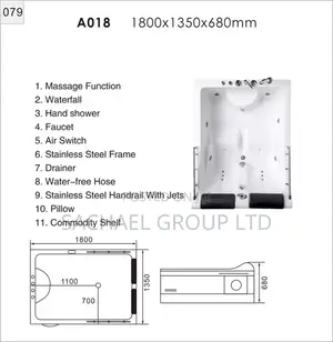 Luxurious Double Person Jacuzzi Bath