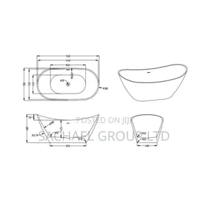 Ceramic Bathtub With Freestand