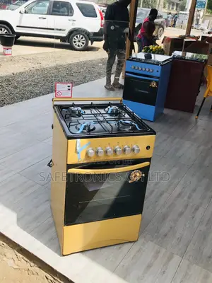 Oven With Grill Yellow 4 Gas Cooker 50x50 Glass Lid Volcano