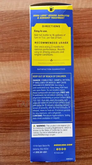 01638. Original Dura Lube Catalytic Conv Treatment From Usa