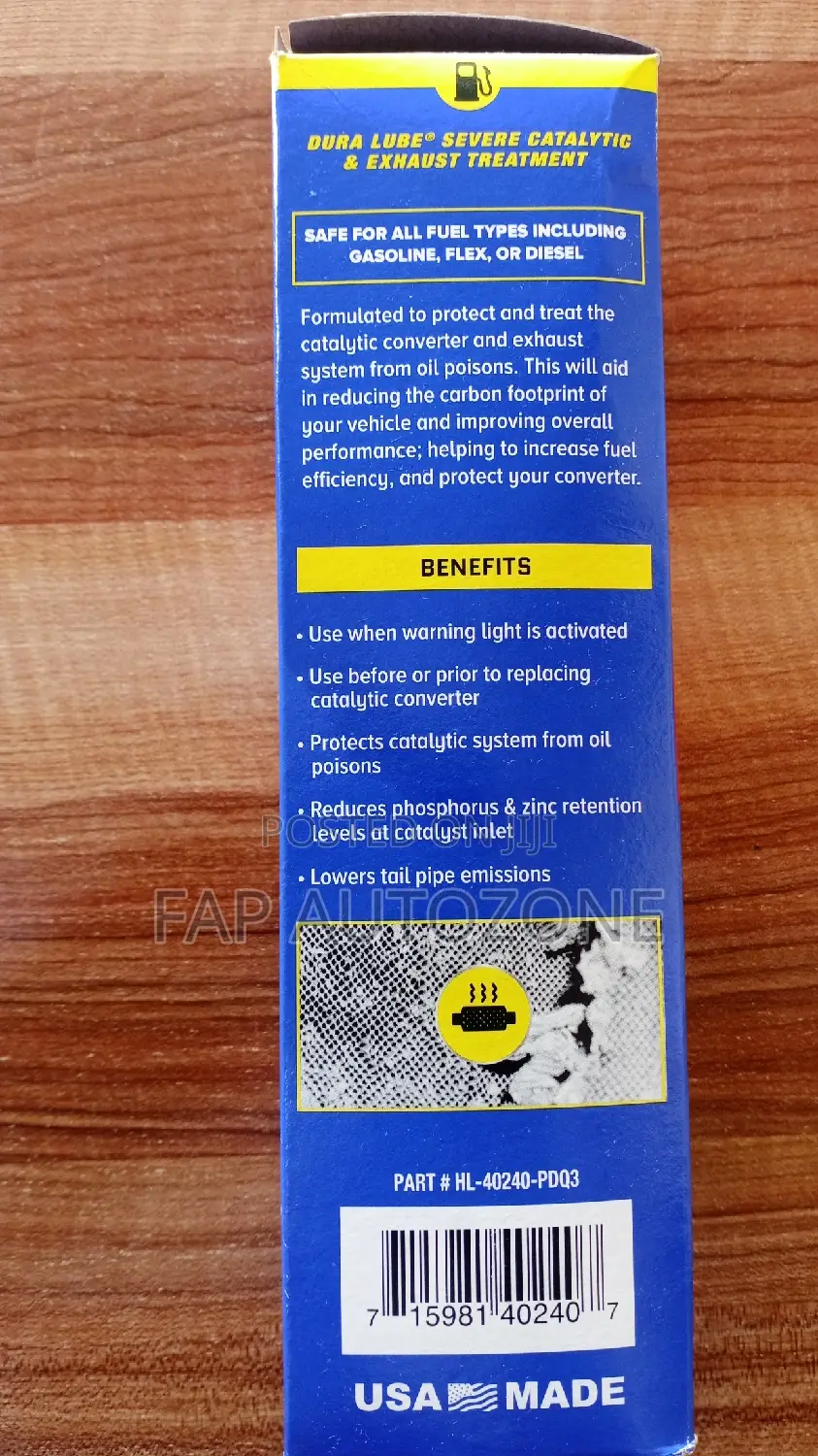 01638. Original Dura Lube Catalytic Conv Treatment From Usa