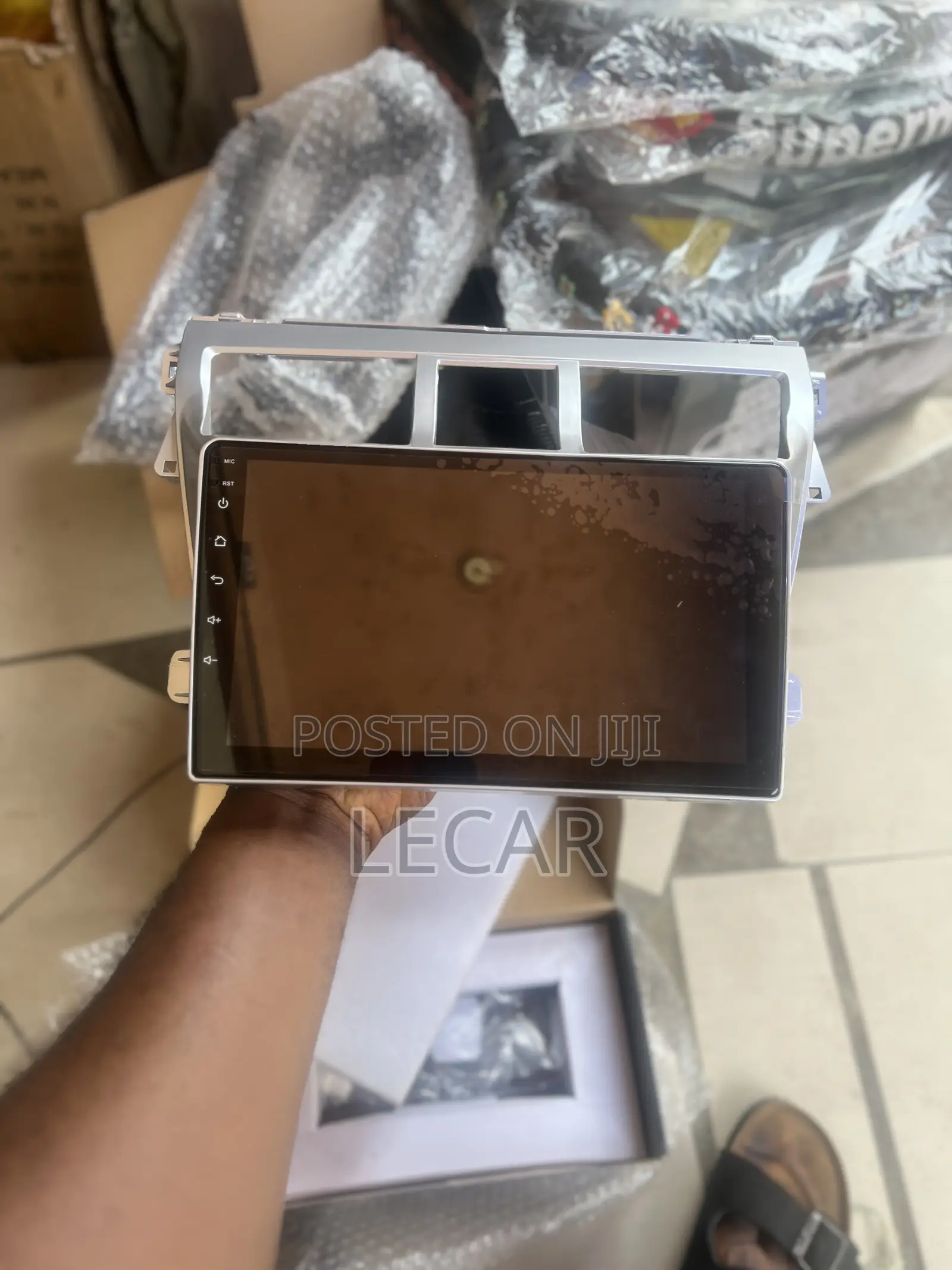 Toyota Yaris 2008 Android Screen Silver Console