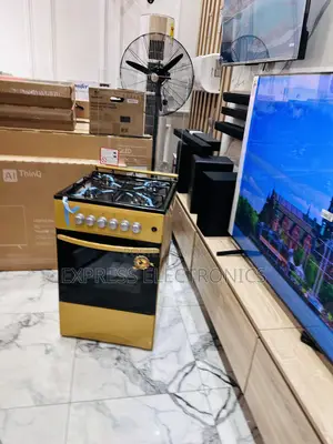 Best and Classic Gold Color Gas Cooker Oven 4burner 50/50