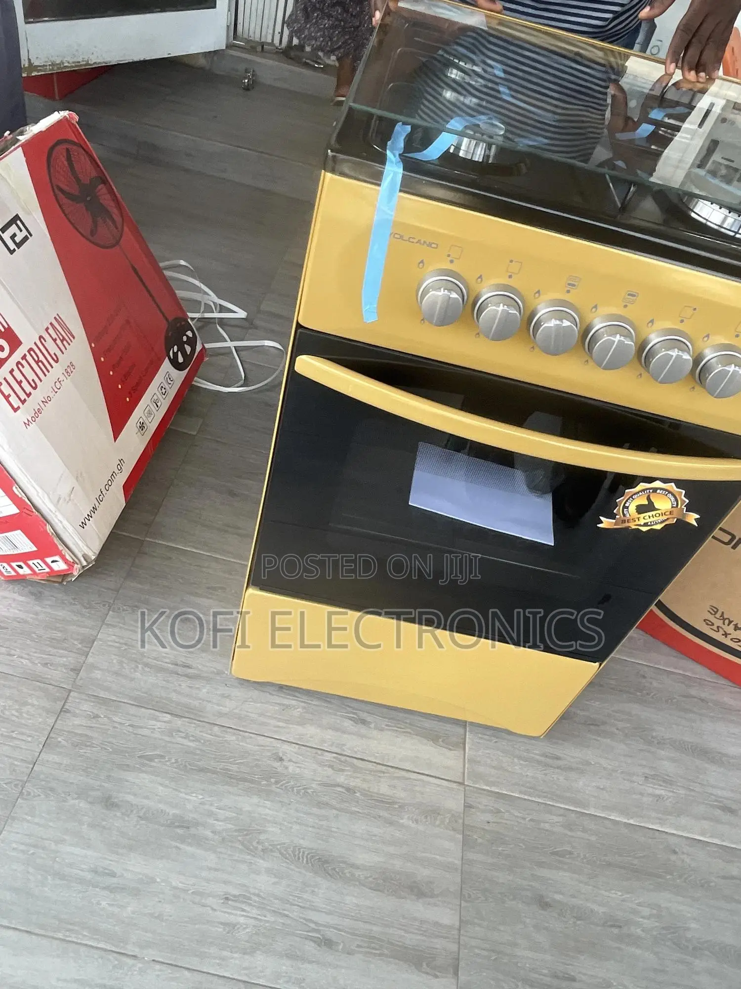 Gold Made in Turkey-Volcano Gas Oven 4burner Manual Ignition