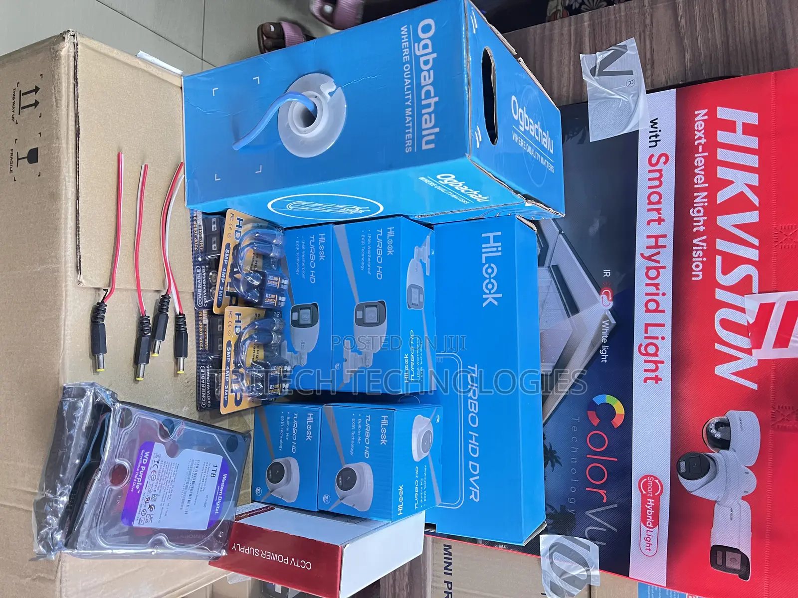 Hilook DVR 4ch 2mp (Full Color) With Sound Complete Kit+ 1tb