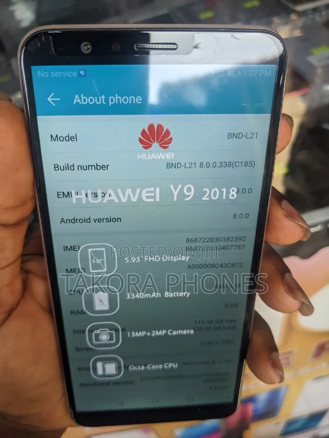 Huawei Y9 2018 128 GB Gold