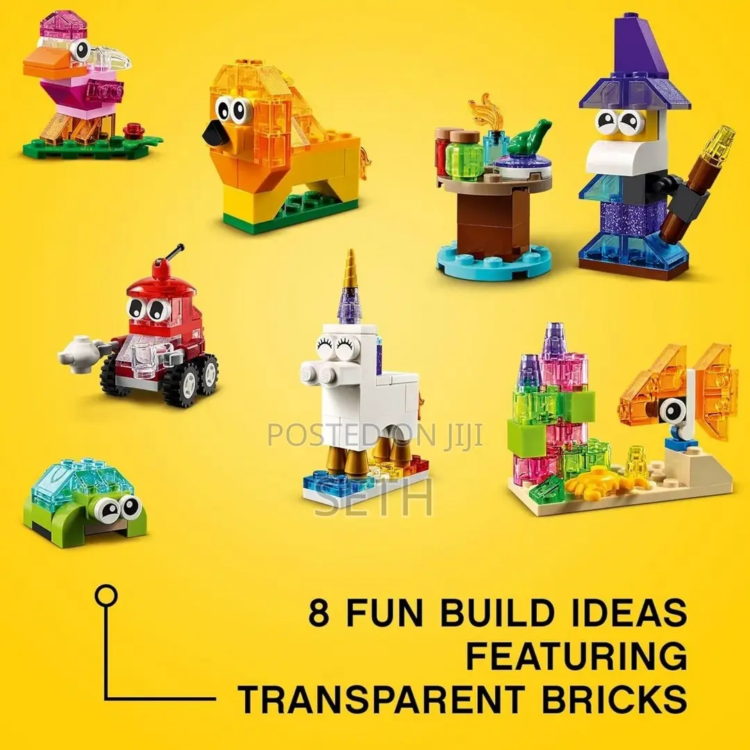 LEGO Classic Creative Transparent Bricks Building Set 11013