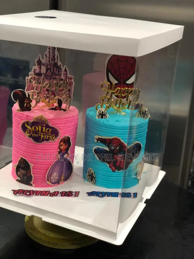 Sofia and Spiderman Cake