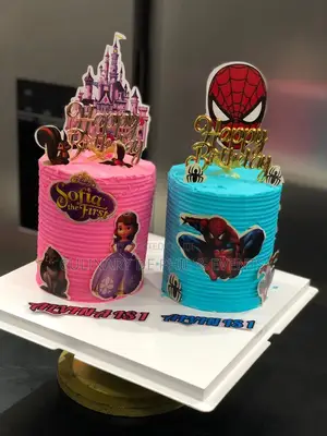 Sofia and Spiderman Cake
