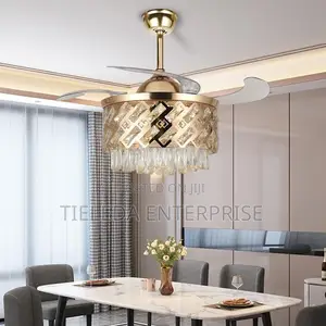 Zibra Shape Chandelier With Fan