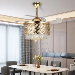 Zibra Shape Chandelier With Fan
