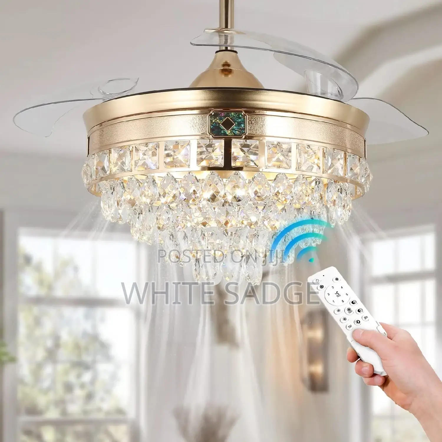 5layer Chandelier With Fan