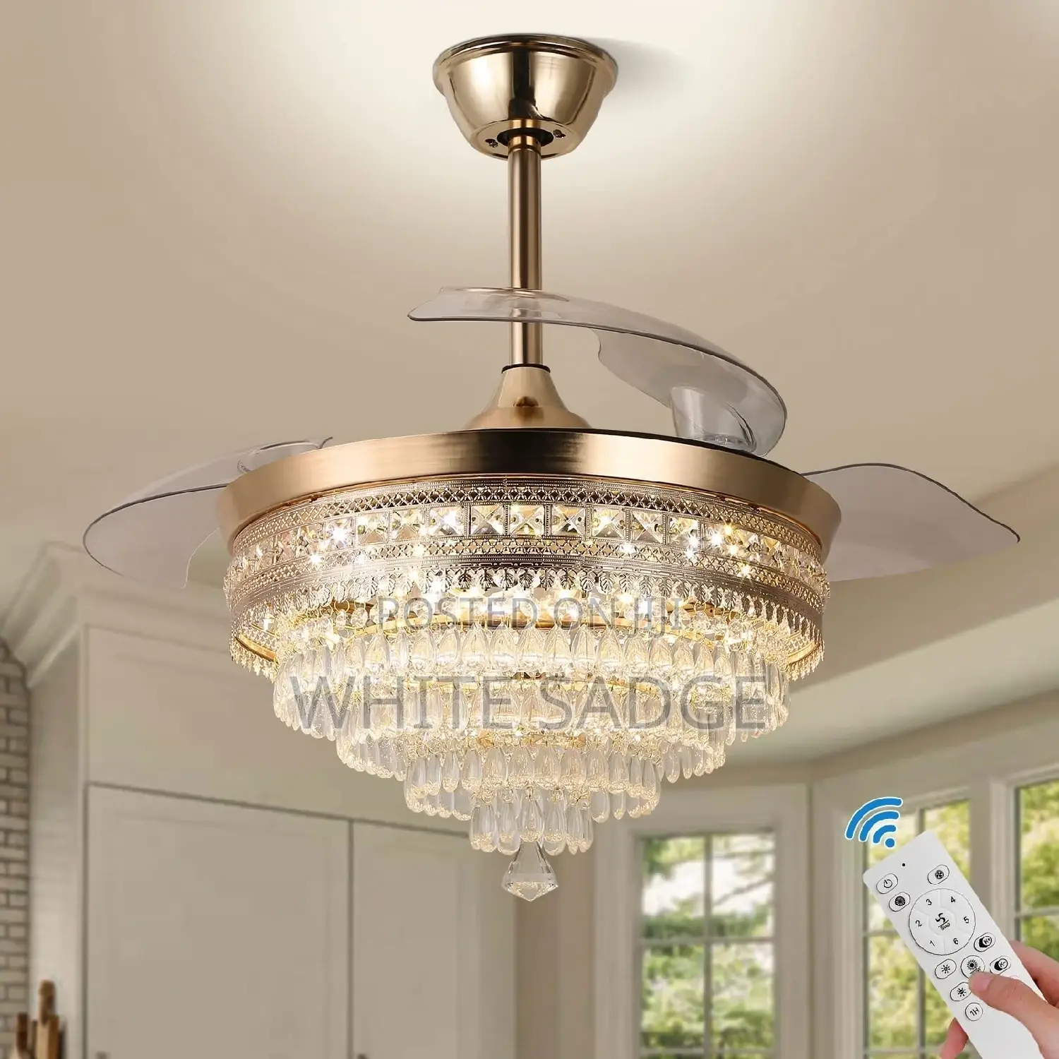Chandelier Fan With (Remote Controller)