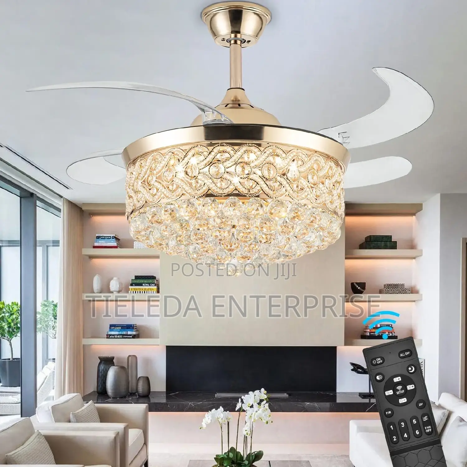Chandelier Fan With (Remote Controller)