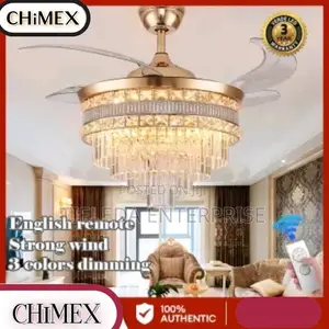 Crystal Chandelier Fan With (Remote Controller)
