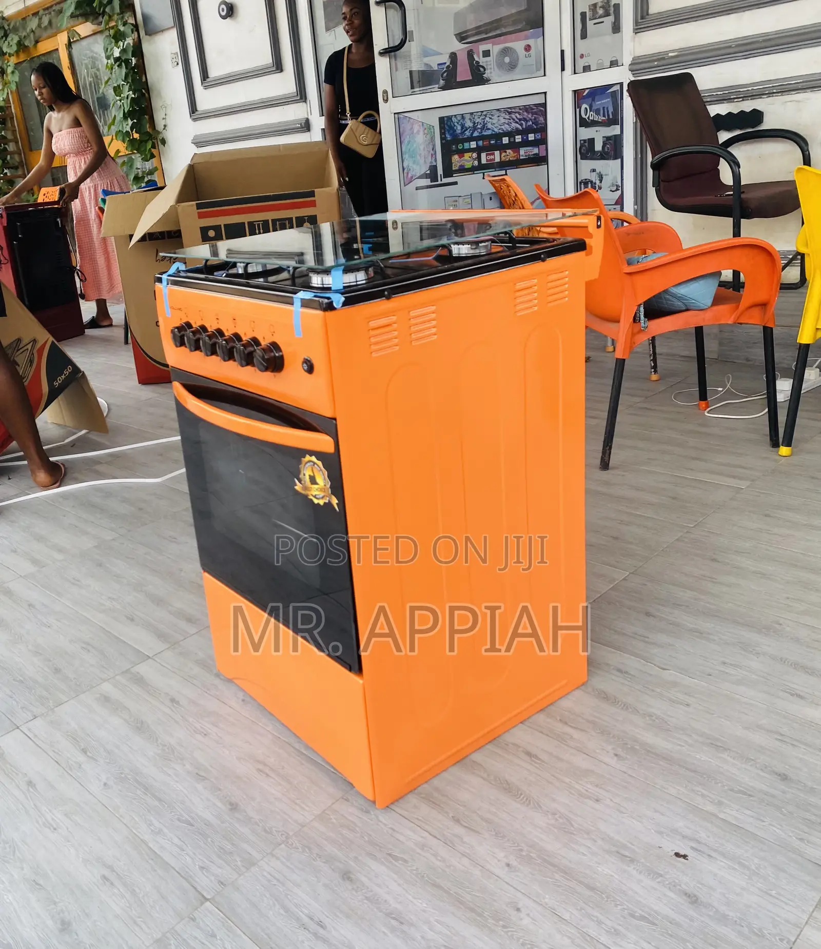 Shop Volcano 50x50 4 Gas Burner With Oven(Orange).