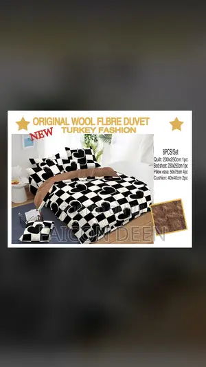 Superb High Quality Wool Cotton Fibre Duvet Set (8pcs Duvet
