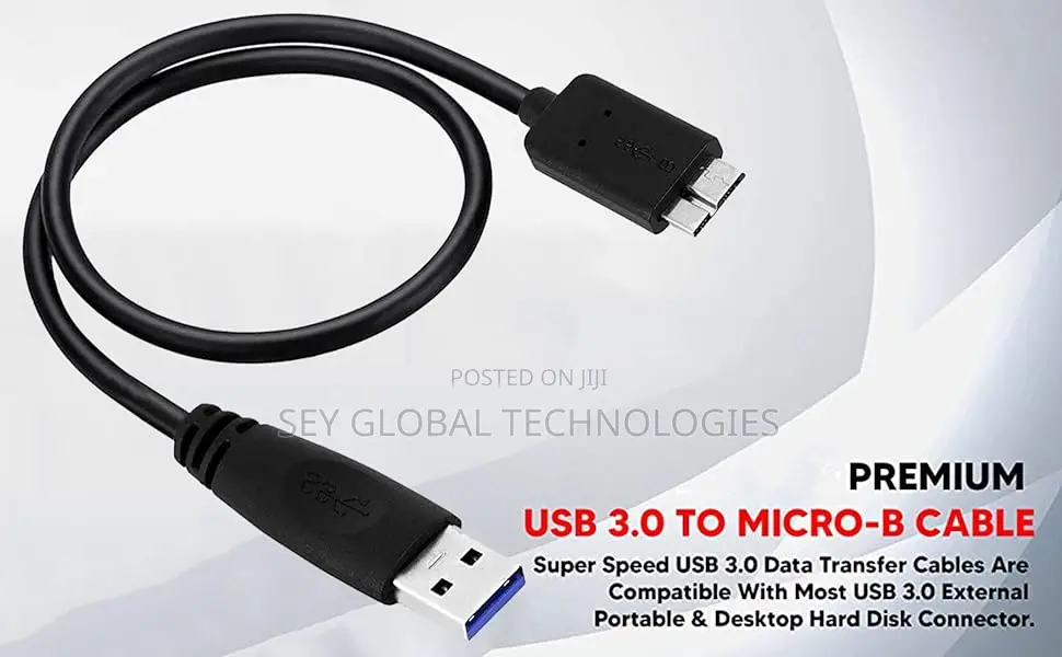 USB 3.0 a to Micro B Superspeed Cable for External HDD