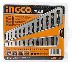 12 PCS HSS Twist Drill Bits Set - Akdb1125