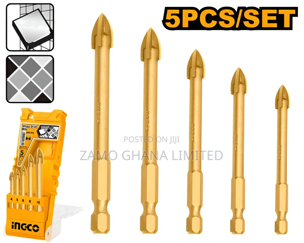 5 PCS Glass Drill Bits - Akd7058