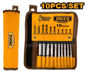 10 PCS Hammer Drill Bits and Chisels Set - Akd2101
