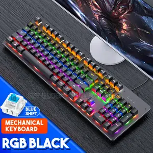 MILANG Gaming Wired Keyboard Mouse With Cool RGB Backlit