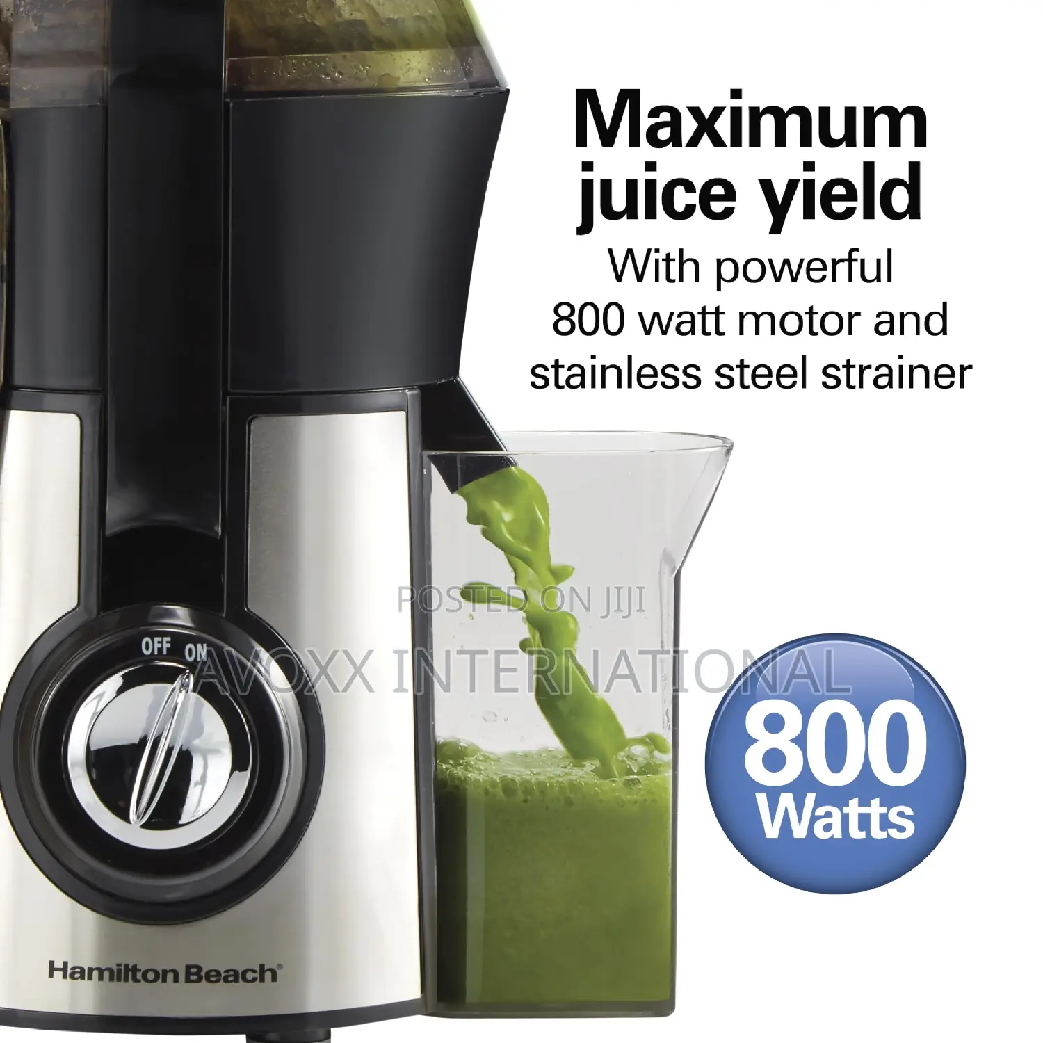 Hamilton Beach Big Mouth Pro 800 Watt Juice Extractor,67608Z