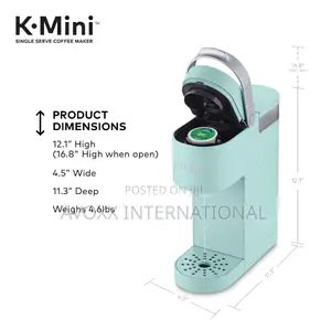 Keurig K-Mini Single Serve Coffee Maker, Oasis/Gray/Black