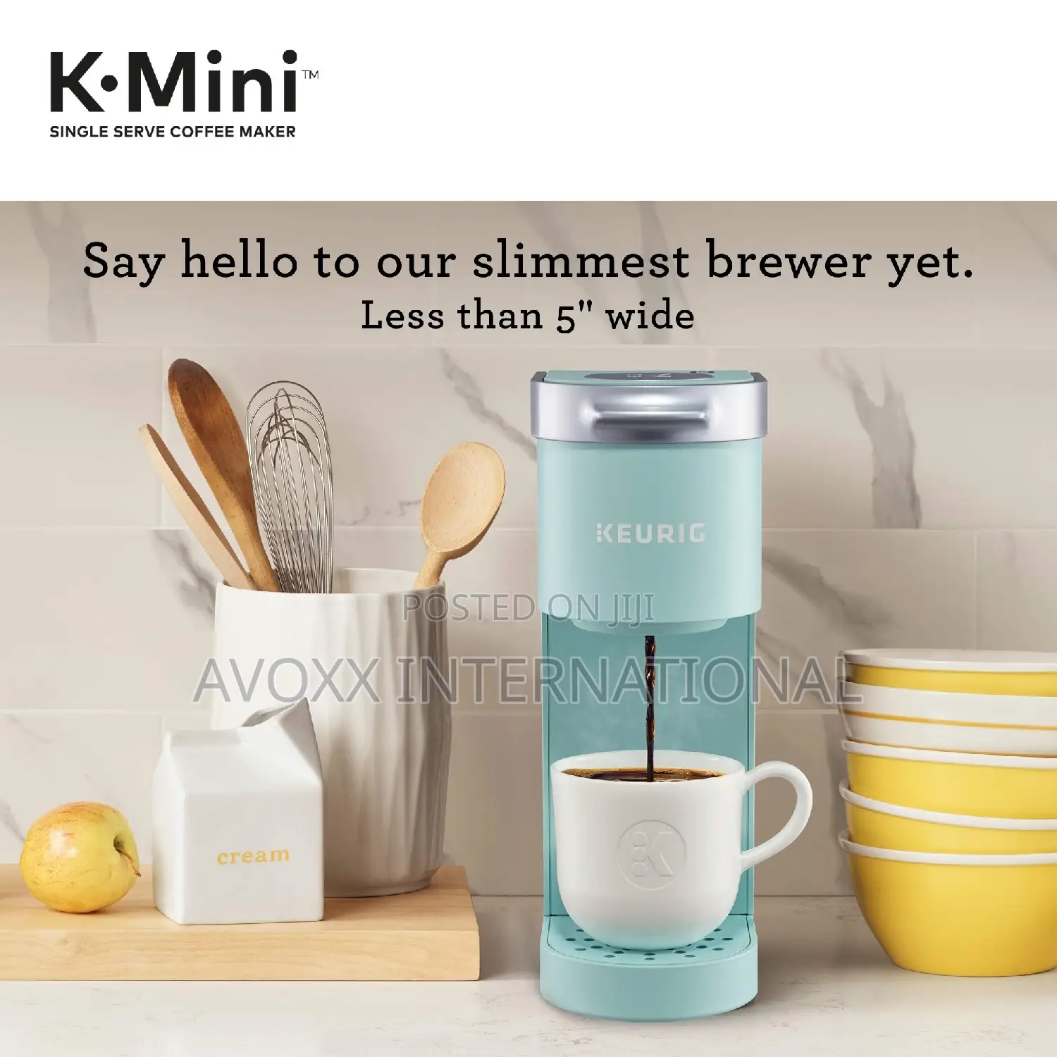 Keurig K-Mini Single Serve Coffee Maker, Oasis/Gray/Black