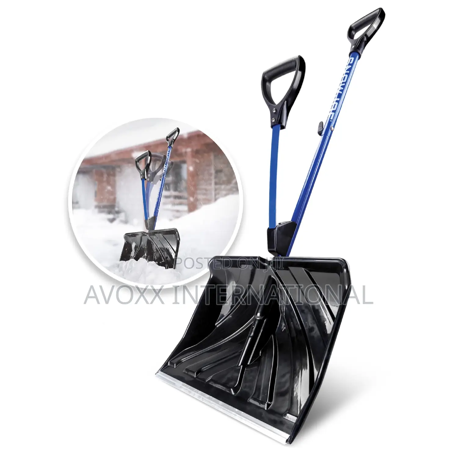 Snow Joe SJ-SHLV01 Shovelution Strain-Reducing Snow Shovel