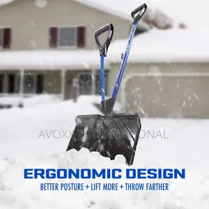 Snow Joe SJ-SHLV01 Shovelution Strain-Reducing Snow Shovel